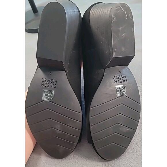 EILEEN FISHER Fig Nubuck Leather D’Orsay Pumps Heels Size 8 Women’s Designer - Picture 6 of 8